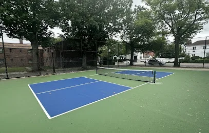 Court lines for pickleball at Farm Playground